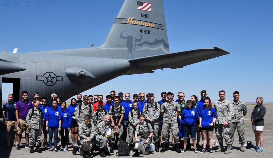 A group from the International Air Cadet Exchange program spent the day with the 120th Airlift Wing July 29, 2019.