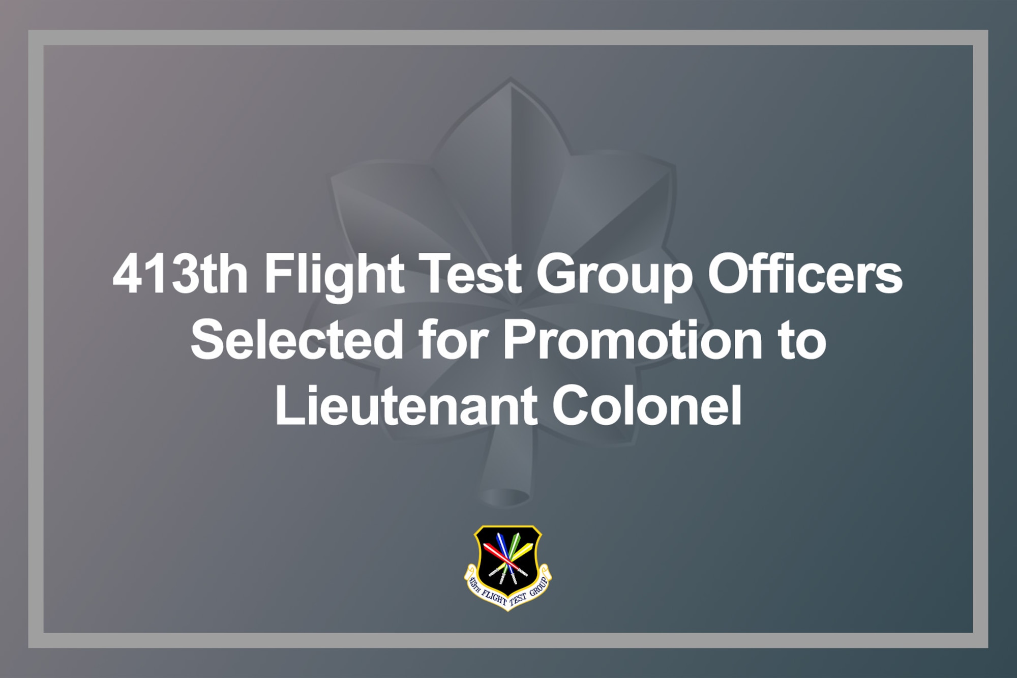 Lt. Col. promotions