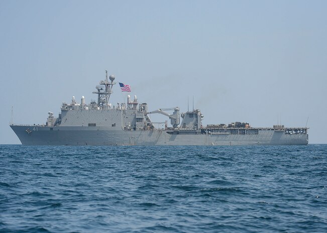 USN Sailors conduct maintenance on a Nigerian navy patrol boat