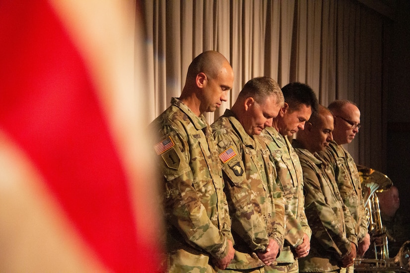 The 300th Military Intelligence Brigade Change of Command Ceremony,  August 10, 2019 at the Draper Utah National Guard Headquarters Building (U.S. Army Photo By Sgt. Nathan J. Baker)