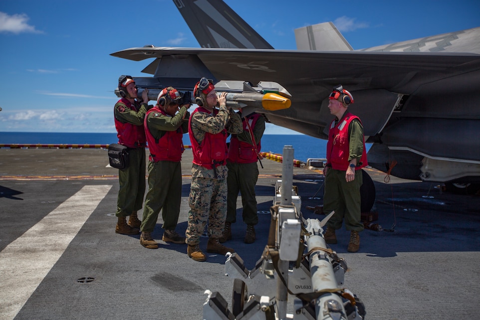 Marine Corps F-35B Lightning II completes simulated defensive combat ...