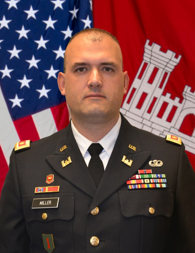 Major John Miller assumed the role of Deputy Commander of the St. Louis District, U.S. Army Corps of Engineers on August 19, 2019. As the Deputy Commander, he supports the District Commander and a civilian and military workforce of nearly 750 personnel in executing the diverse mission of providing civil works and interagency support along the Mississippi River in Missouri and Illinois. Prior to the St. Louis District, Major Miller served as the Trans-Atlantic Afghanistan District Kabul Base Cluster OIC from September 2018 to June 2019.