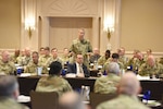 U.S. Army Lt. Gen. Daniel Hokanson, director, Army National Guard, addresses National Guard inspectors generals during the 2019 National Guard Bureau Inspectors General conference, July 30, 2019, Arlington, Virginia.