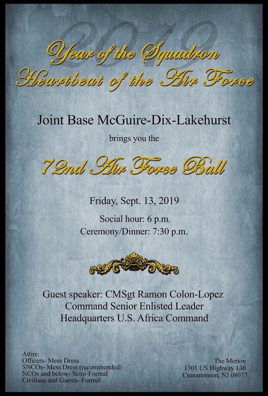 72nd Joint Base McGuire-Dix-Lakehurst Air Force Ball > Joint Base  McGuire-Dix-Lakehurst > News