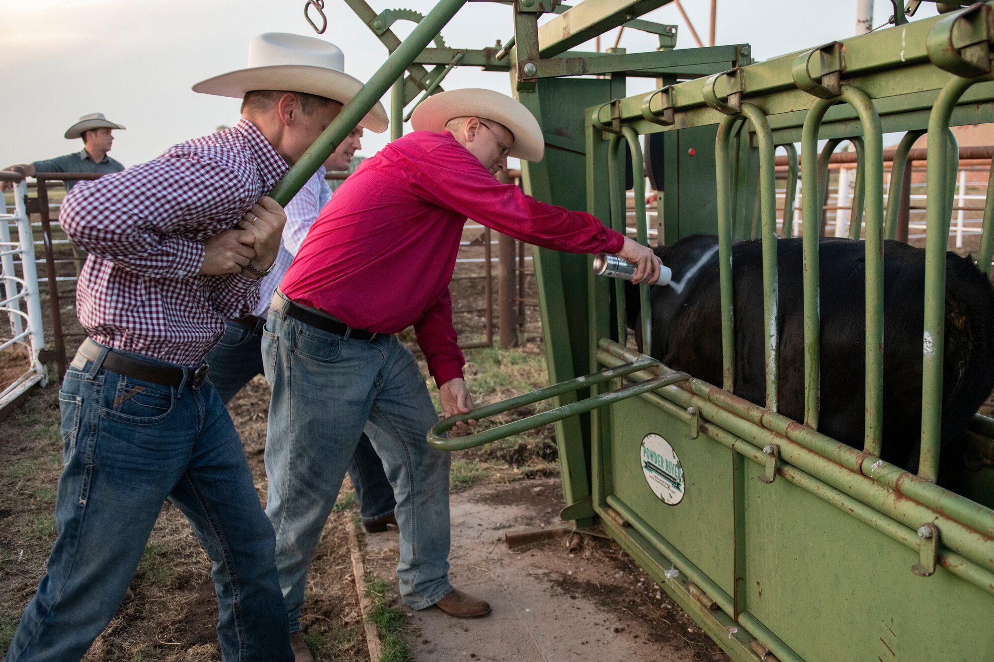 U.S. Air Force Col. sits on a horse