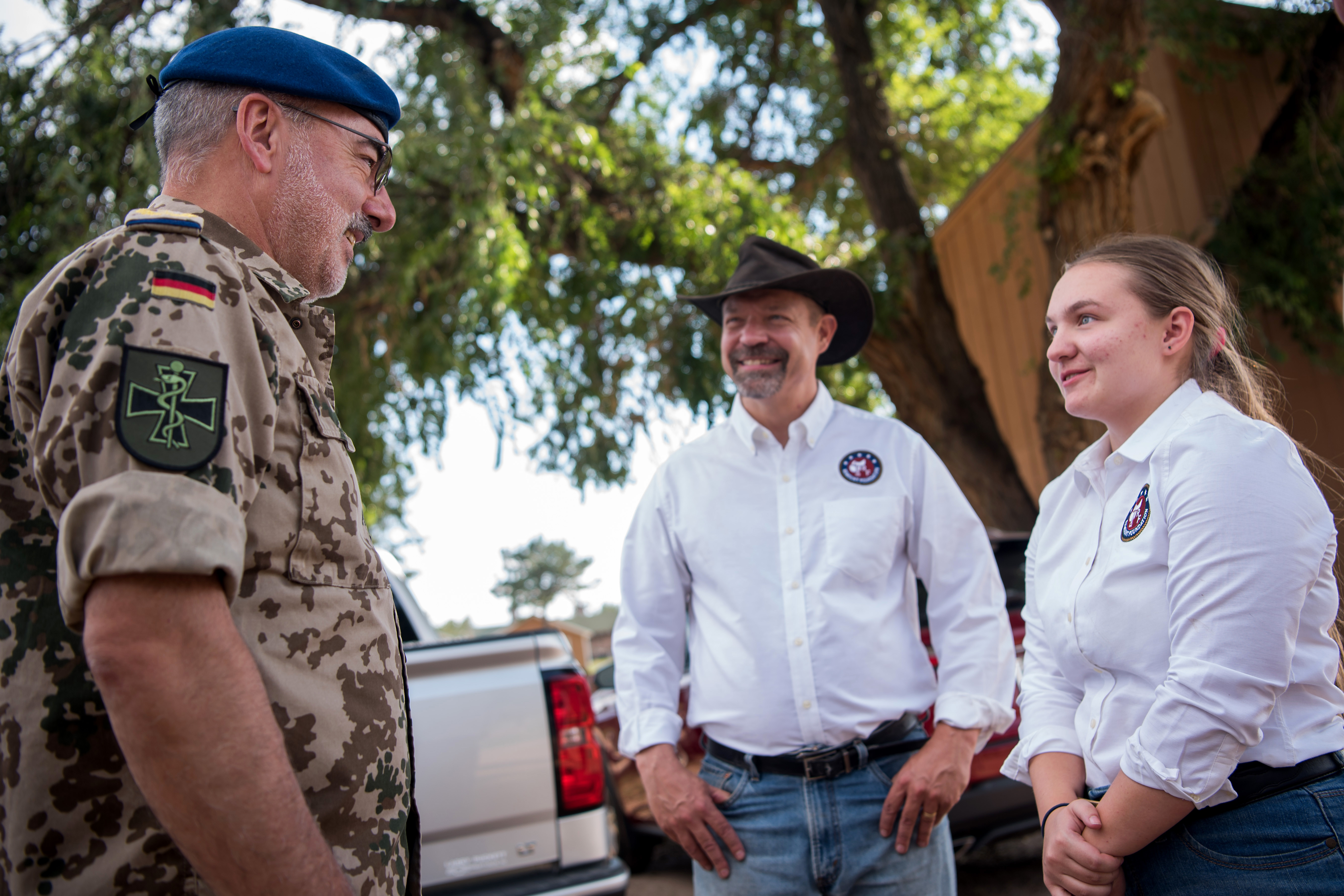 German military officials visit Academy equestrian center, see