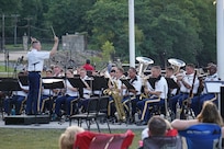 Members of the District of Columbia National Guard’s 257th Army Band perform at River Mill Park in Occoquan, Va., during their 2019 summer concert series, “Of the People, For the People” Aug. 10. (Courtesy Photo)