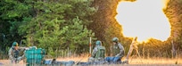Georgian Soldiers fire mortars during exercise Dynamic Front 19 at Grafenwoehr Training Area, March 7, 2019.