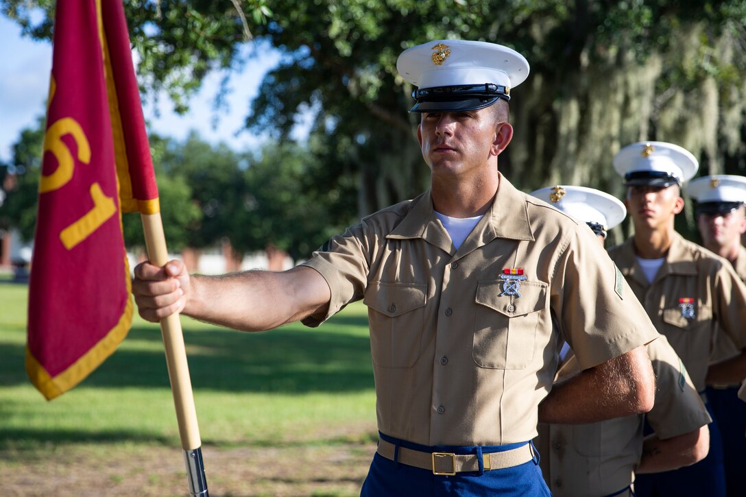 A native of Moore, South Carolina, graduated from Marine Corps recruit training as the company honor graduate of Company K, 3rd Recruit Training Battalion, Aug. 23, 2019.

Pfc. Robert Herzberg earned this distinction over 13 weeks of training by outperforming 294 other recruits during a series of training events designed to test recruits’ basic Marine Corps skills.
These training events covered customs and courtesies, drill and ceremonies, marksmanship, physical fitness, military history, and a variety of other subjects.
“The best part of recruit training is having the opportunity to start over. Recruit training has helped me set clear, realistic goals, learned to respect different sorts of people, and the drive to accomplish everything I set my mind to,” said Herzberg.
After enjoying the 10 days of leave allotted to graduates of recruit training, Herzberg will continue to build foundational Marine Corps skills at the School of Infantry, Camp Geiger, North Carolina.