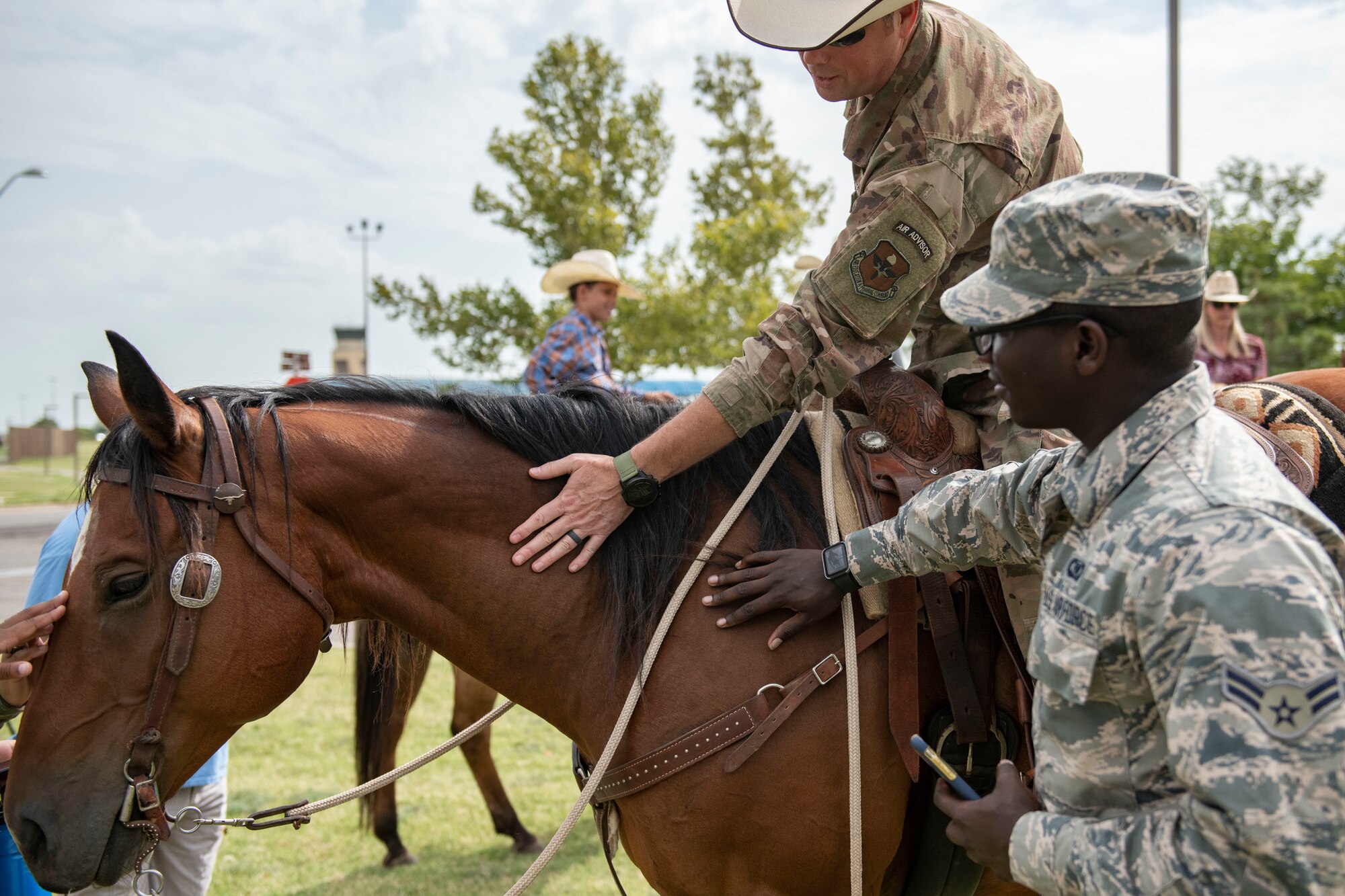 Cattle drive hosted on Altus AFB.