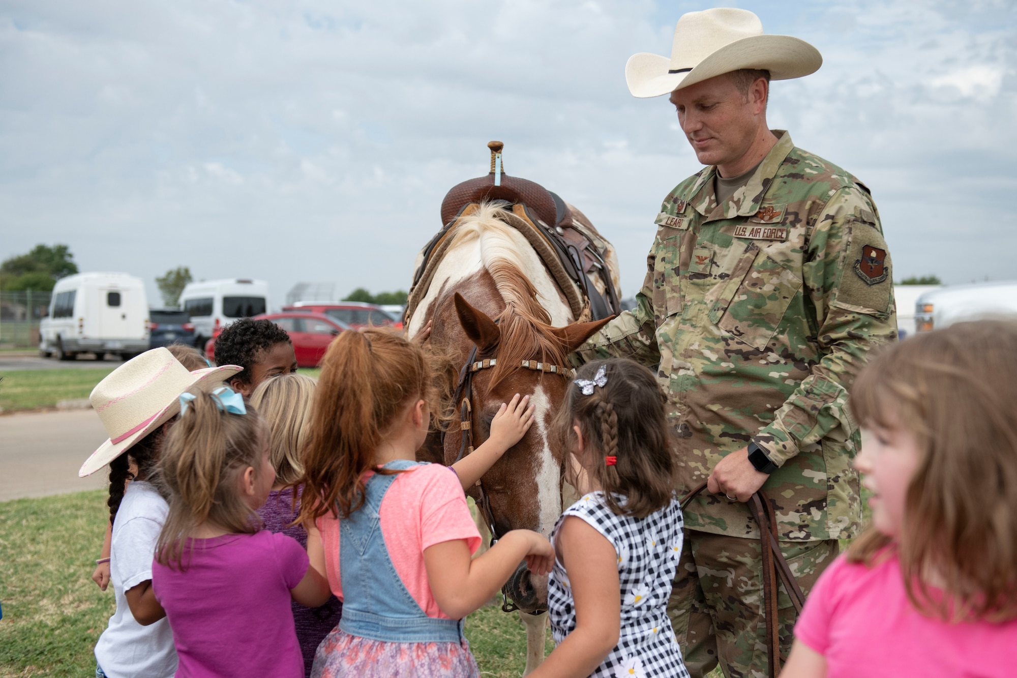 Cattle drive hosted on Altus AFB.