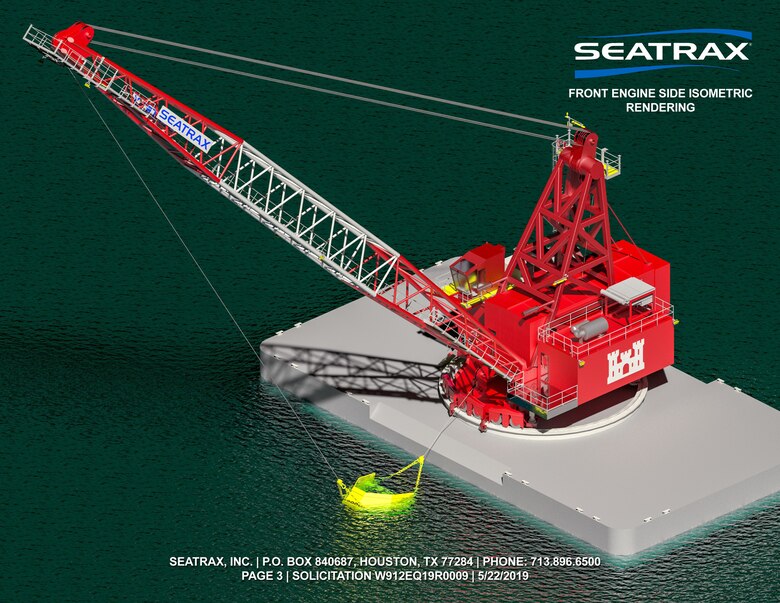 Contractor rendering of new dragline