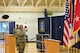Maj. Patricia Cameron, U.S. Army Cadet Command, delivers her rendition of the National Anthem at the start of the Women's Equality Day Observance at Sadowski Center on Fort Knox, Kentucky, Aug. 23.