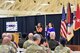 Tanya Brown and Shawnien Moore sing "How He Loves Us" during the Fort Knox Women's Equality Observance hosted at Sadowski Center, Fort Knox Kentucky, Aug. 23.