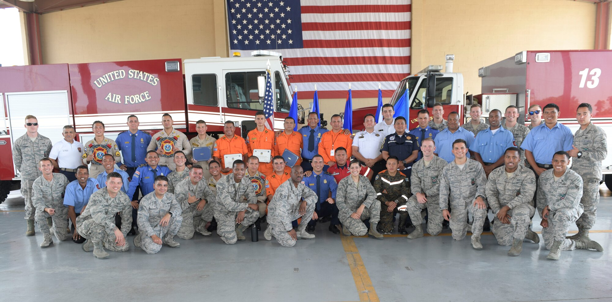 25 Central American firefighters graduate from US Air Force led exercise