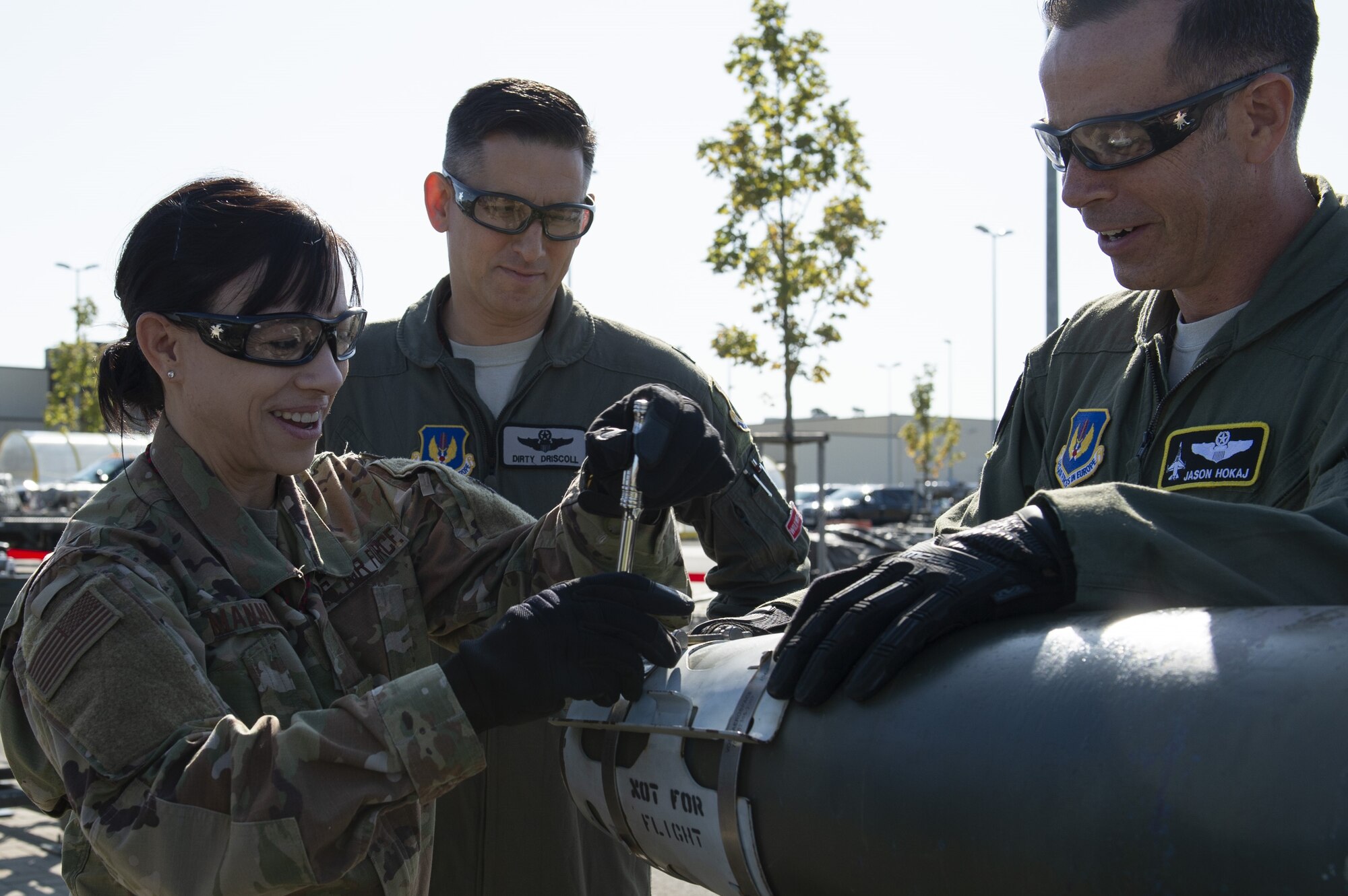 Airman from various career fields competed for best time on building an inert bomb.