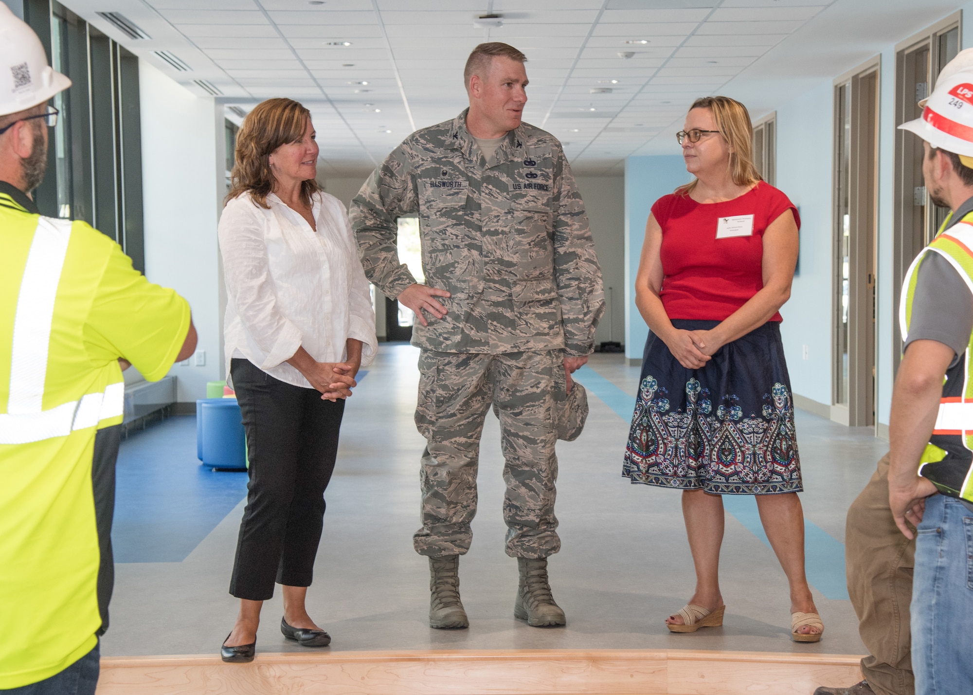 Officials tour new primary school