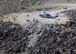 A U.S. Navy MH-60S Seahawk picks up simulated isolated personnel in Southern Arizona as part of Red Flag-Rescue 19-2 on Aug. 21, 2019. The MH-60S Seahawk pilots were able to experience live fire exercises, as well as executing refueling drills and simulated combat search and rescue drops. (U.S. Air Force photo by Airman 1st Class Jacob T. Stephens)