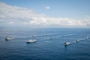 Naval ships from Brazil, Peru, Argentina and the United States conduct naval formations during a training exercise for UNITAS LX in Brazil Aug. 24, 2019. The exercise was done to test interoperability and communication between the partner nations. UNITAS is the world's longest-running, annual exercise and brings together multinational forces from 11 countries to include Brazil, Colombia, Peru, Chile, Argentina, Ecuador, Panama, Paraguay, Mexico, Great Britain and the United States. The exercise focuses in strengthening the existing regional partnerships and encourages establishing new relationships through the exchange of maritime mission-focused knowledge and expertise during multinational training operations.