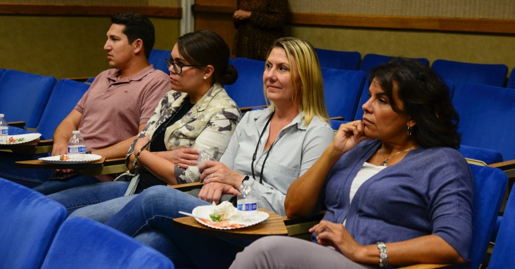 Members of Team Kirtland watch various ‘TED’ talks during the Women’s Equality Day event at Kirtland Air Force Base, N.M., August 26, 2019.  In 1973, Congress officially designated August 26 as Women’s Equality Day to commemorate the 1920 adoption of the 19th amendment of the U.S. constitution, making it illegal to deny citizens the right to vote based on their gender. (U.S. Air Force photo by Senior Airman Alexandria Crawford)