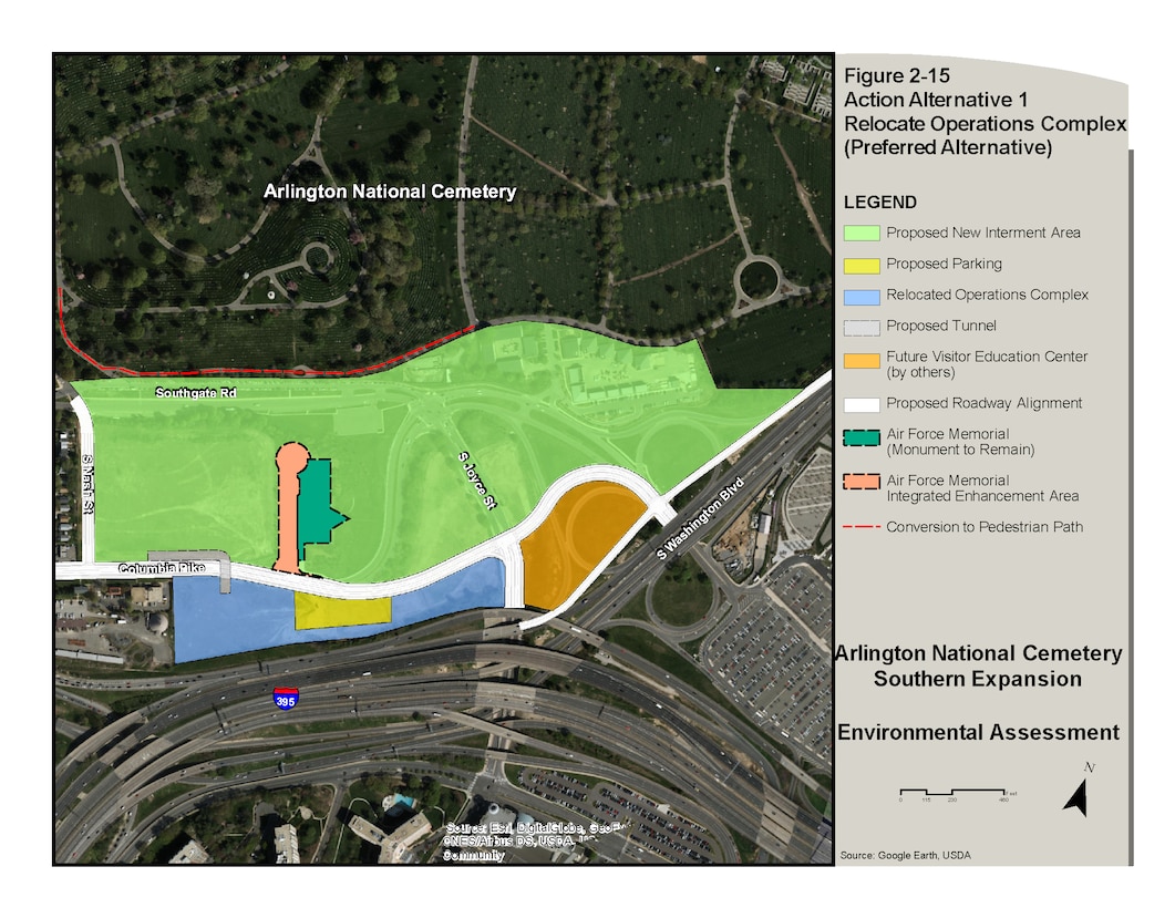 Figure 2-15 Action Alternative 1 Relocate Operations Complex (Preferred Alternative)