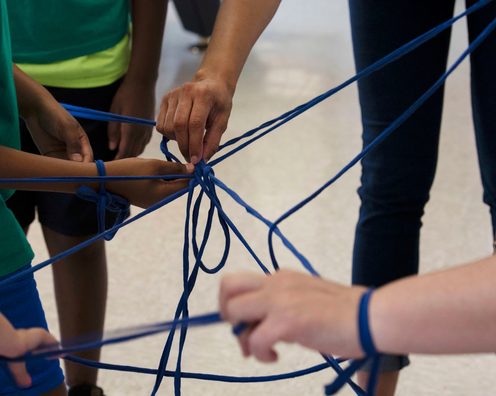 Team Shaw children participate in a week-long Youth Resiliency Camp social class at Shaw Air Force Base, South Carolina, July 29, 2019.