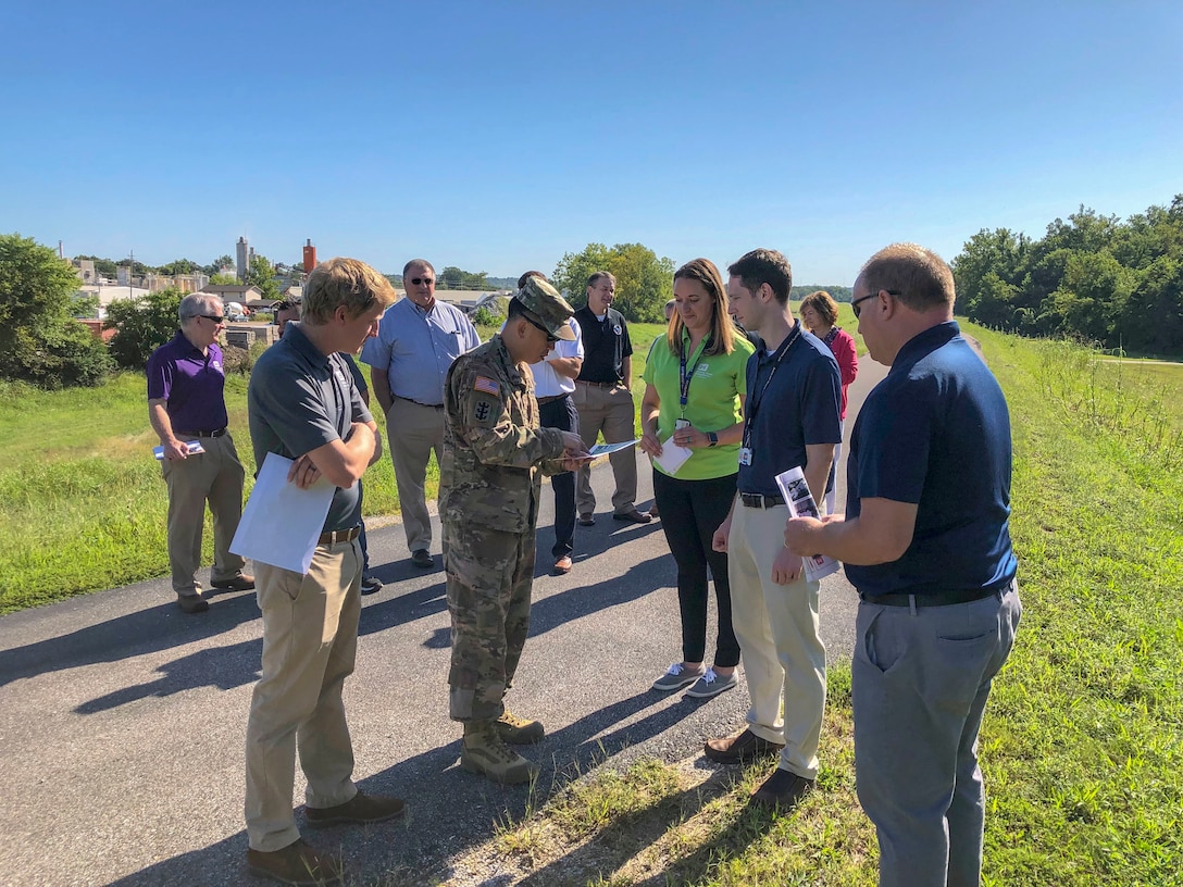 Mississippi Valley Division Commander Maj. Gen. Mark Toy is visiting some of the ongoing projects and meeting with partners in the St. Louis District. During his visit, MG Toy will tour the Valley Park Levee, the St. Louis Floodwall, Metro East Levee system, and the Melvin Price Locks and Dam. #BuildingStrong and #TakingCareofPeople