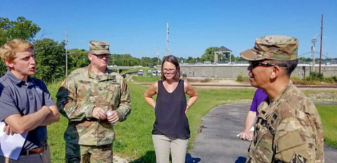 Mississippi Valley Division Commander Maj. Gen. Mark Toy is visiting some of the ongoing projects and meeting with partners in the St. Louis District. During his visit, MG Toy will tour the Valley Park Levee, the St. Louis Floodwall, Metro East Levee system, and the Melvin Price Locks and Dam. #BuildingStrong and #TakingCareofPeople