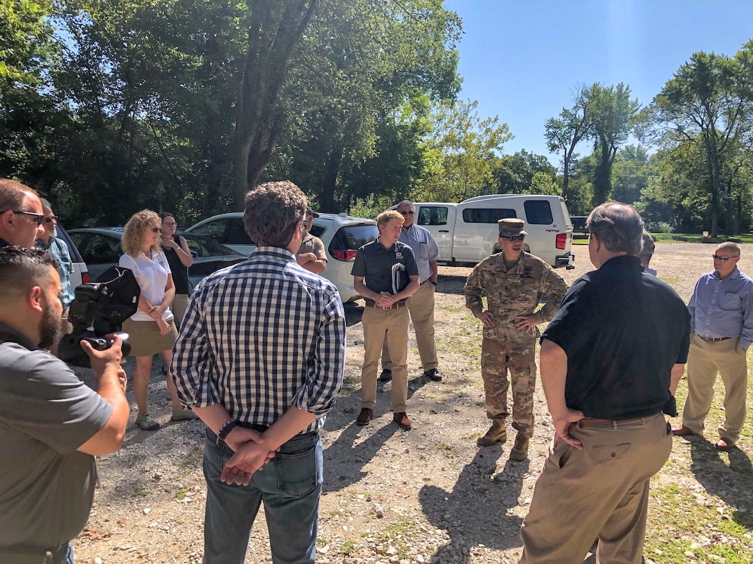 Mississippi Valley Division Commander Maj. Gen. Mark Toy at the St.  Louis Riverfront meeting with partners from the Nature Conservancy, EPA Region 7, Missouri Department of Natural Resources and the Missouri Fish and Wildlife Services to discuss ecosystem and habitat restoration.
#BuildingStrong and #TakingCareofPeople