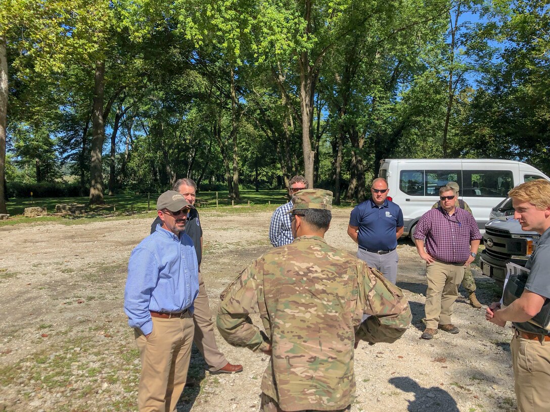 Mississippi Valley Division Commander Maj. Gen. Mark Toy at the St.  Louis Riverfront meeting with partners from the Nature Conservancy, EPA Region 7, Missouri Department of Natural Resources and the Missouri Fish and Wildlife Services to discuss ecosystem and habitat restoration.
#BuildingStrong and #TakingCareofPeople