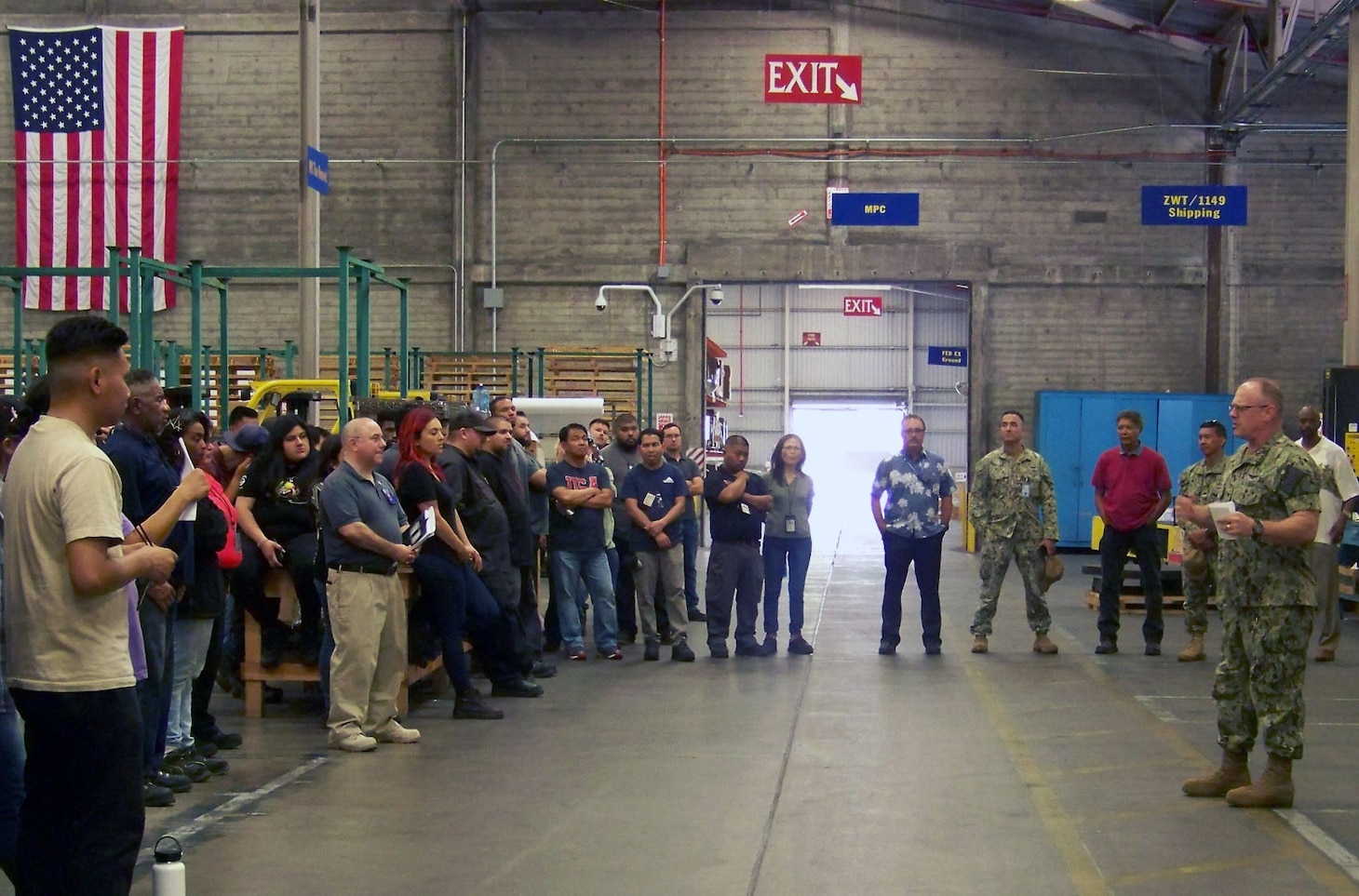 Fleet Readiness Center Southwest Executive Officer Visits DLA Distribution San Diego, California