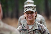 Lt. Gen. Laura Richardson, shown earlier this year during her stint as acting commanding general of U.S. Army Forces Command, met with Army senior leaders including former Army Secretary Mark Esper (now Secretary of Defense). Richardson is married to fellow lieutenant general and Army aviator James Richardson, and is nor commanding general of U.S. Army North (Fifth Army) at Joint Base San Antonio-Fort Sam Houston.