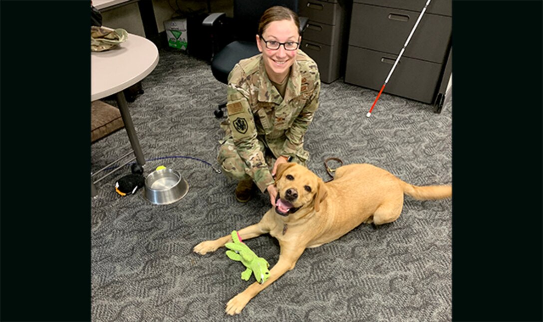 Service at first sight: Captain helps seeing-eye dog stay in shape