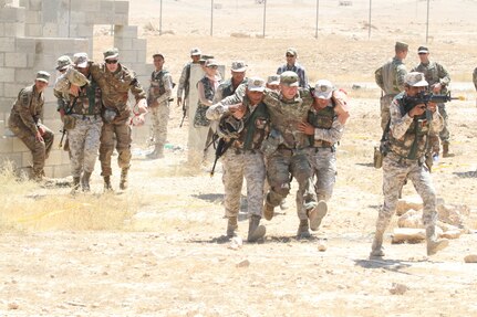 American, Jordanian soldiers conduct MEDEVAC training