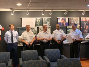 Airman 1st Class Matthew Mastronardi of the 11th Medical Operations Squadron recently received the United States Park Police Lifesaving Award for assisting a motorist who had been partially ejected from a vehicle.