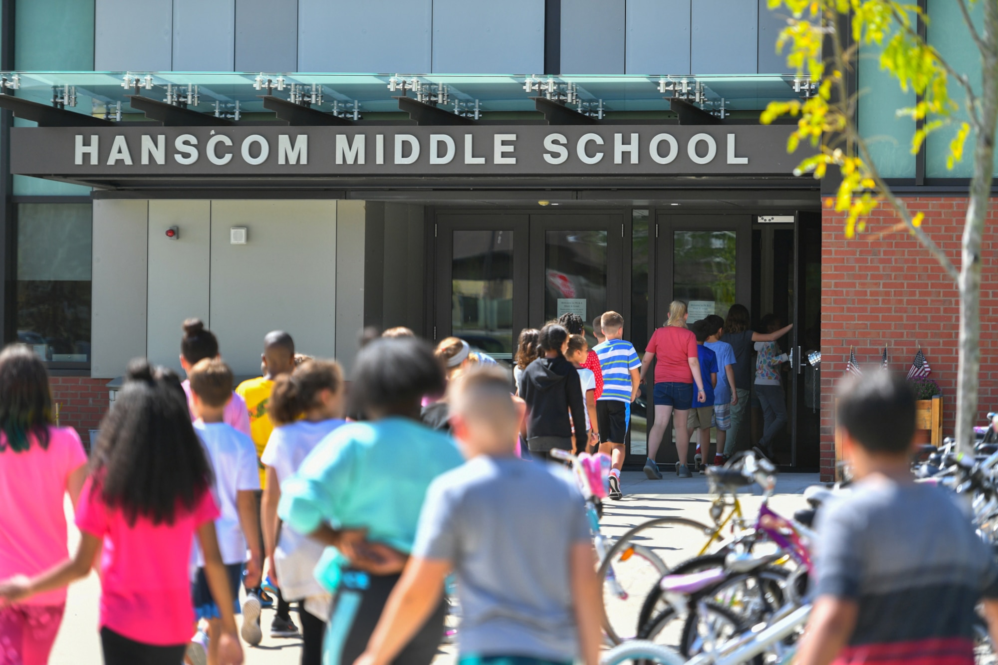 Base children head back to school