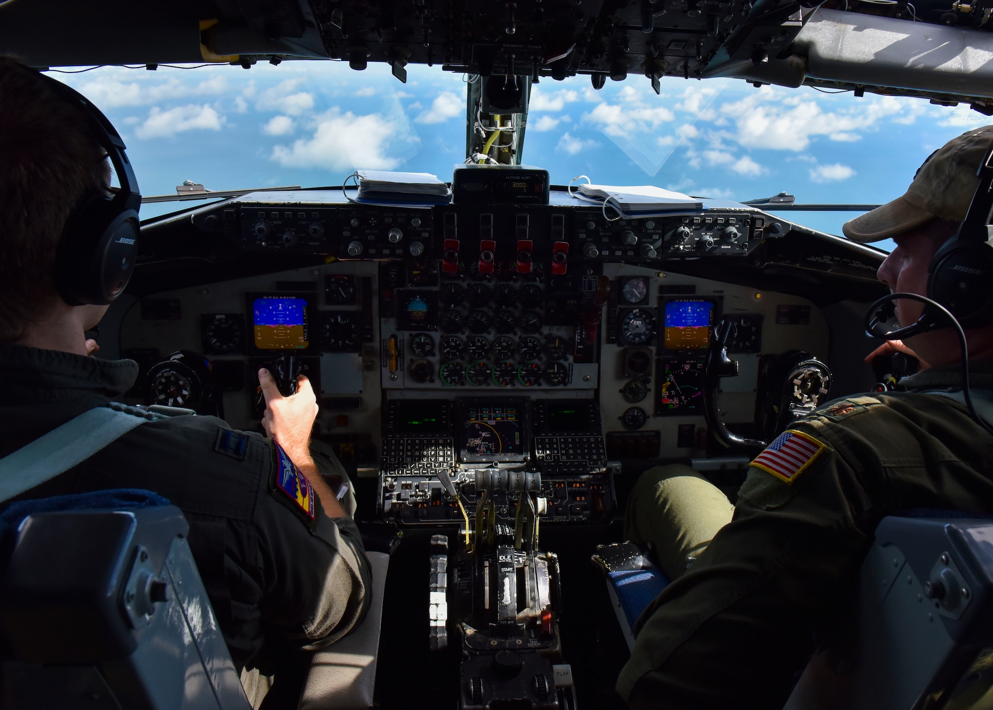 Airmen from the 384th Air Refueling Squadron fly into MacDill Air Force Base, Florida.