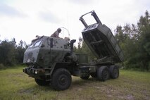 U.S. Marines with 3rd Battalion, 12th Marine Regiment, 3rd Marine Division, participate in the Central Training Area High Mobility Artillery Rocket System field training exercise, known as CTA HIMARS, on Camp Hansen, Okinawa, Japan, from Aug. 15-30, 2019. The integration of HIMARS during this FTX helps refine tactics, techniques and procedures to enhance the Marine Corps’ readiness within the region. (U.S. Marine Corps photo by Lance Cpl. Ujian Gosun)