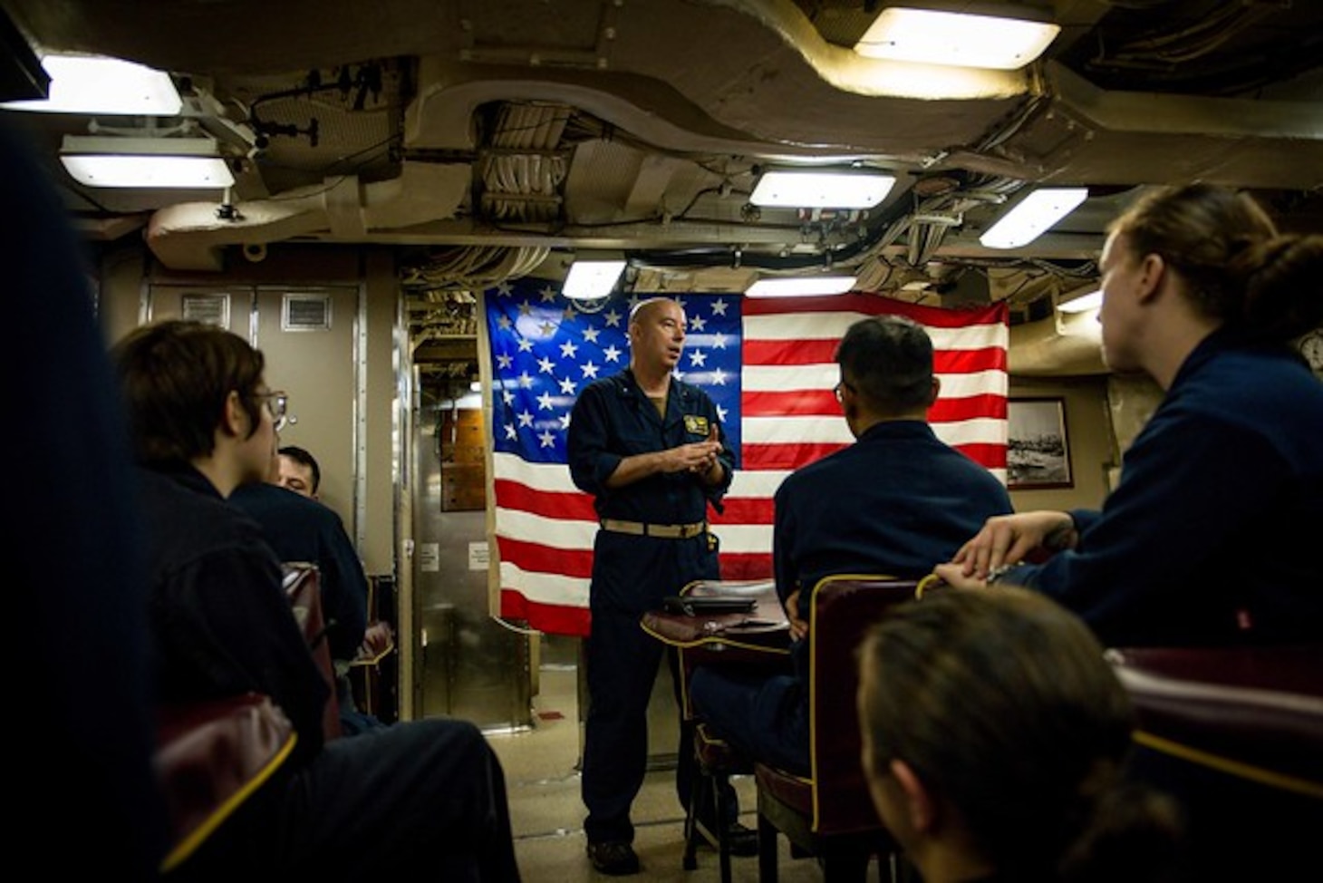 Rear Adm. Houston visits USS Florida