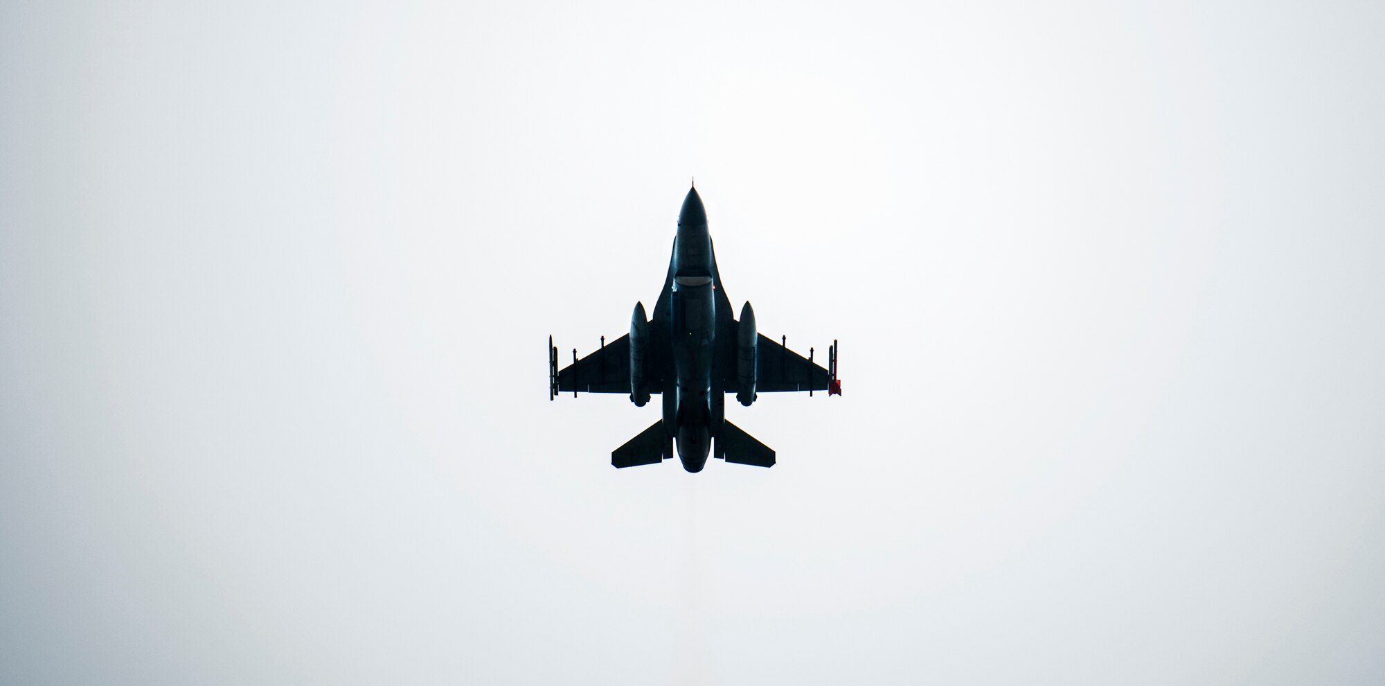 F-16 Fighting Falcon flies over Kunsan Air Base