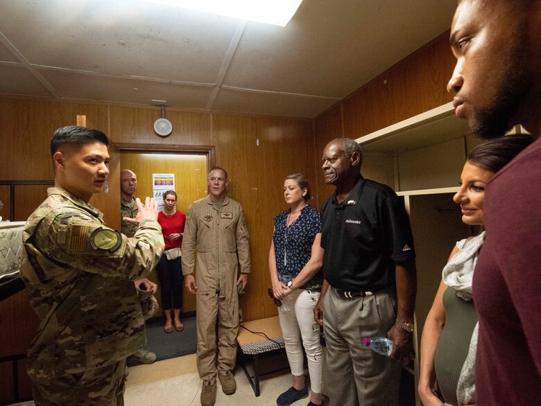 Five members of congress representing California, Texas and Guam, learned about the strategic location, expeditionary mission and enduring presence of AUAB.