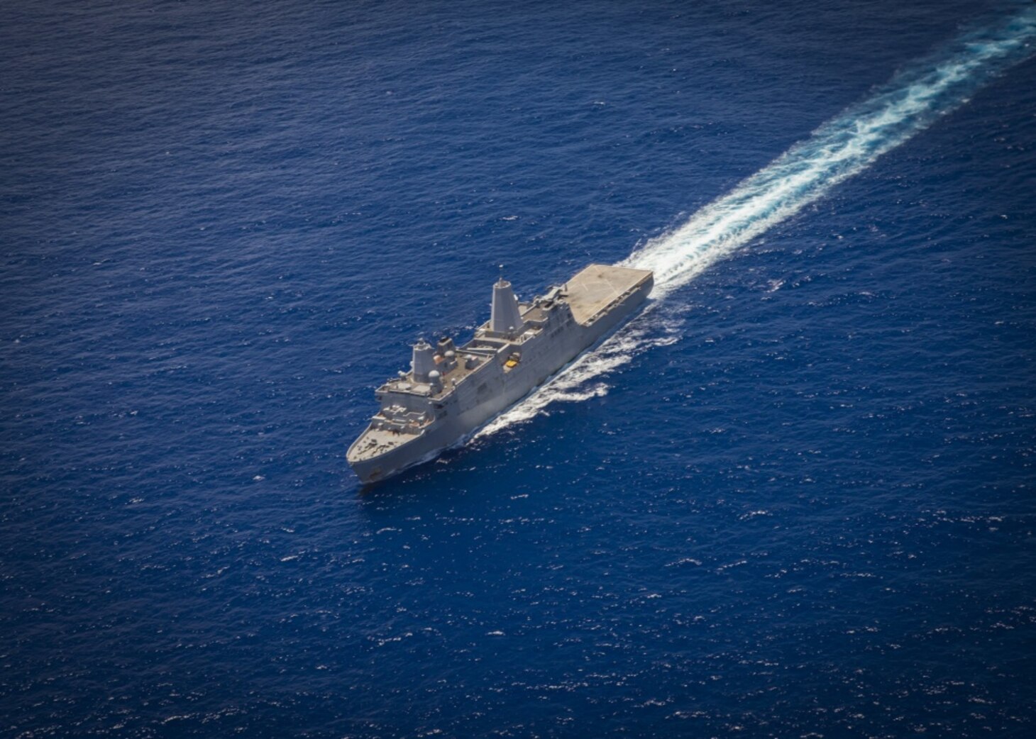 Official U.S. Navy file photo of the amphibious transport dock ship USS New Orleans (LPD 18)