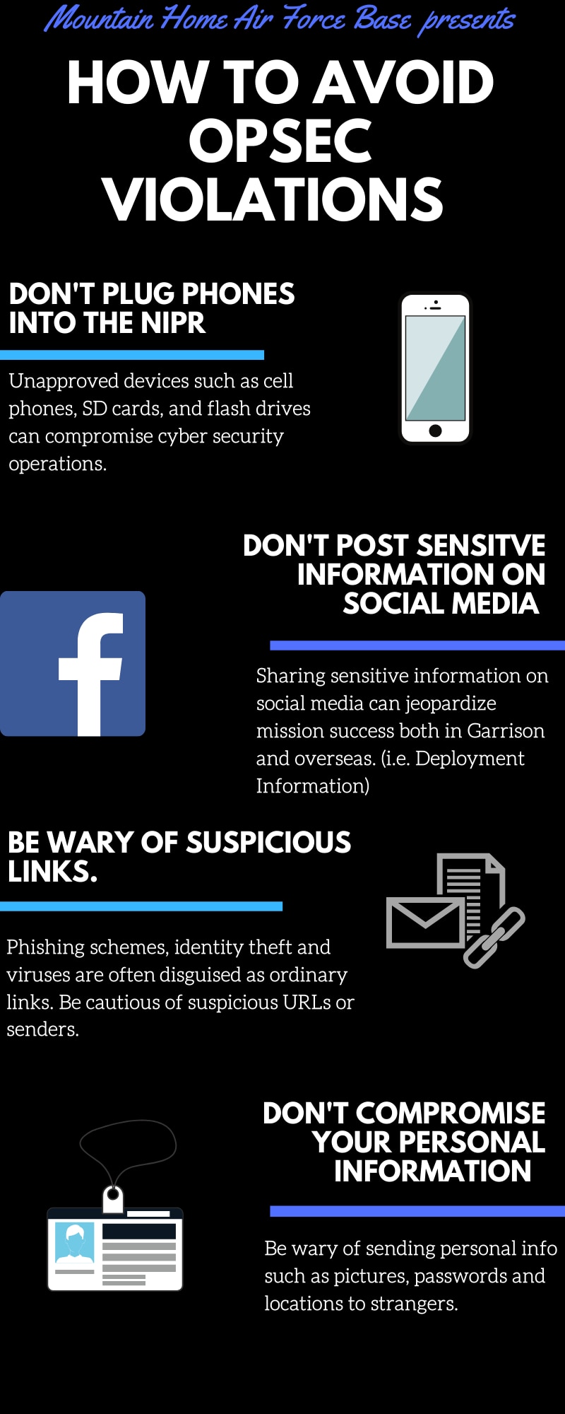 U.S. Air Force graphic details the importance of cyber security.