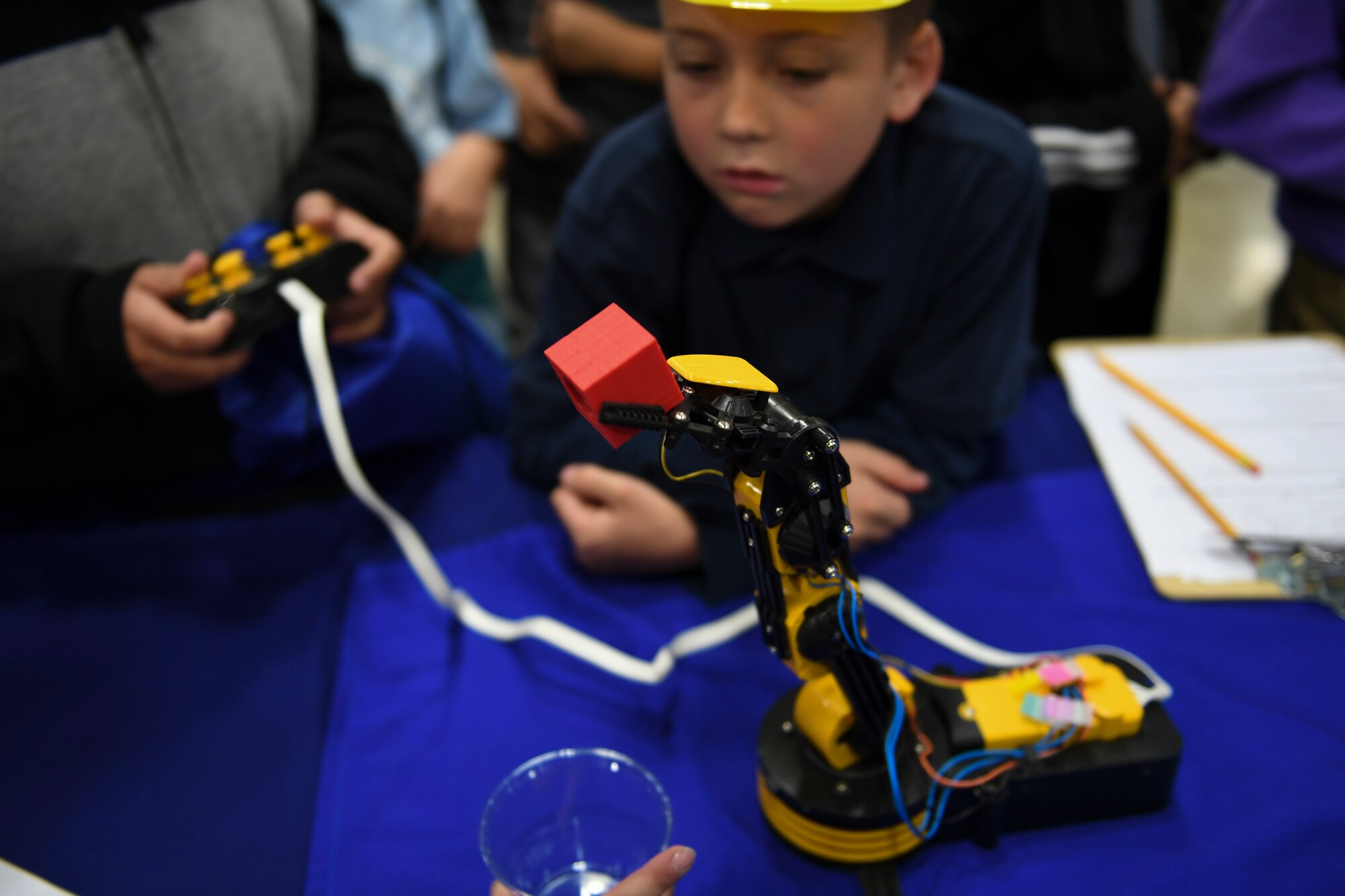 Photo of students at a fair.