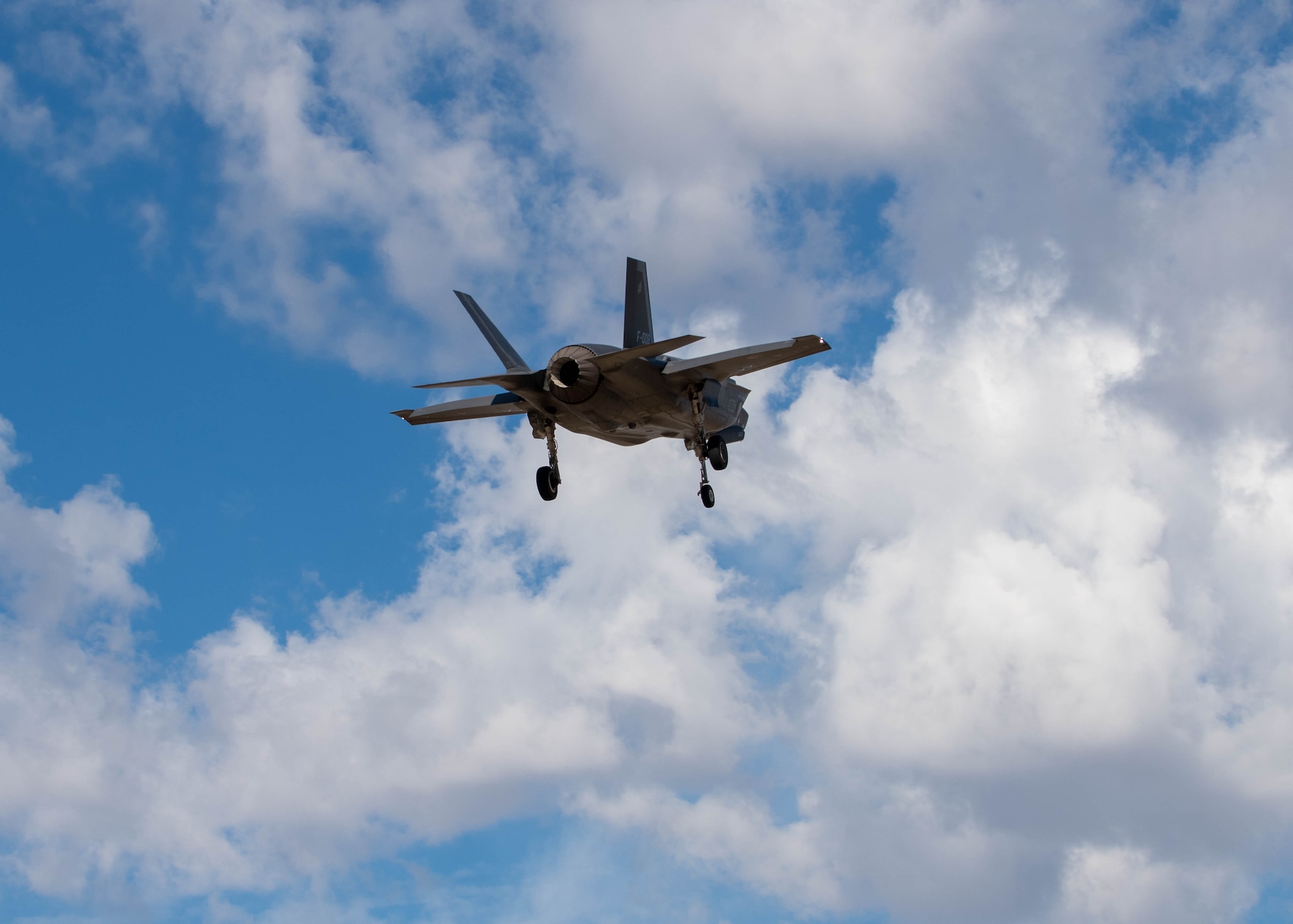 308th FS F-35A Lightning IIs soar in the sky