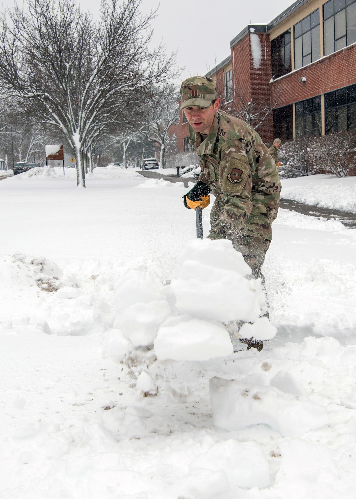 Airmen dig out following winter weather