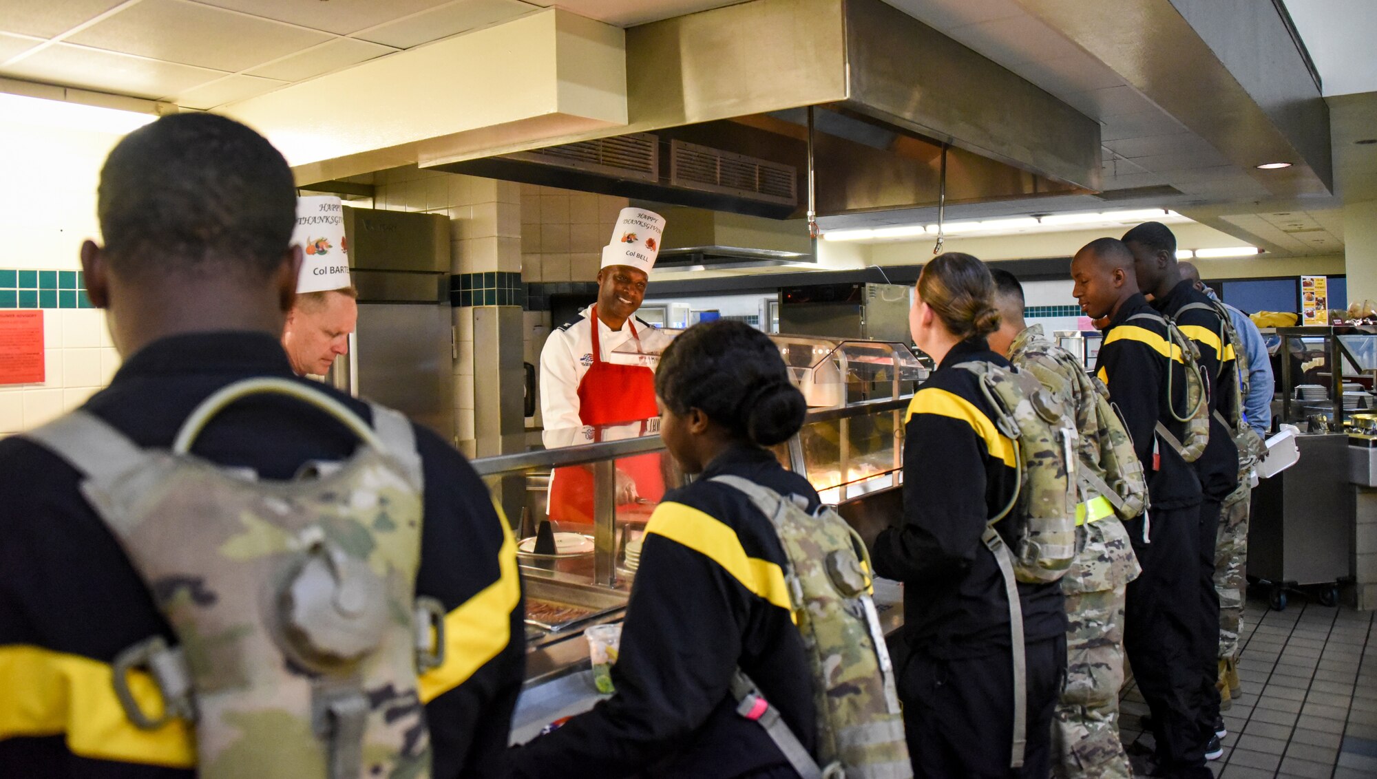 Leadership serves Thanksgiving Day meal