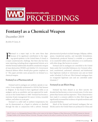 Fentanyl as a Chemical Weapon