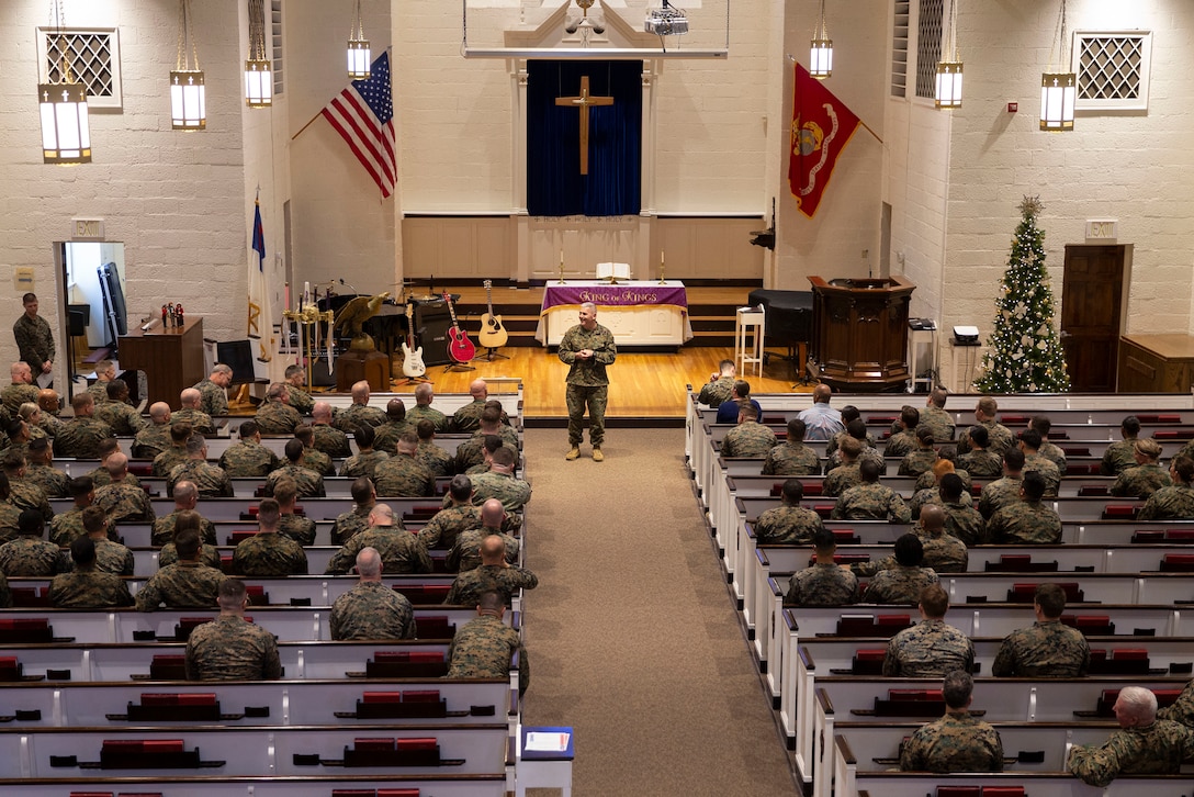 Chaplain of the Marine Corps visits Marine Corps Base Camp Lejeune