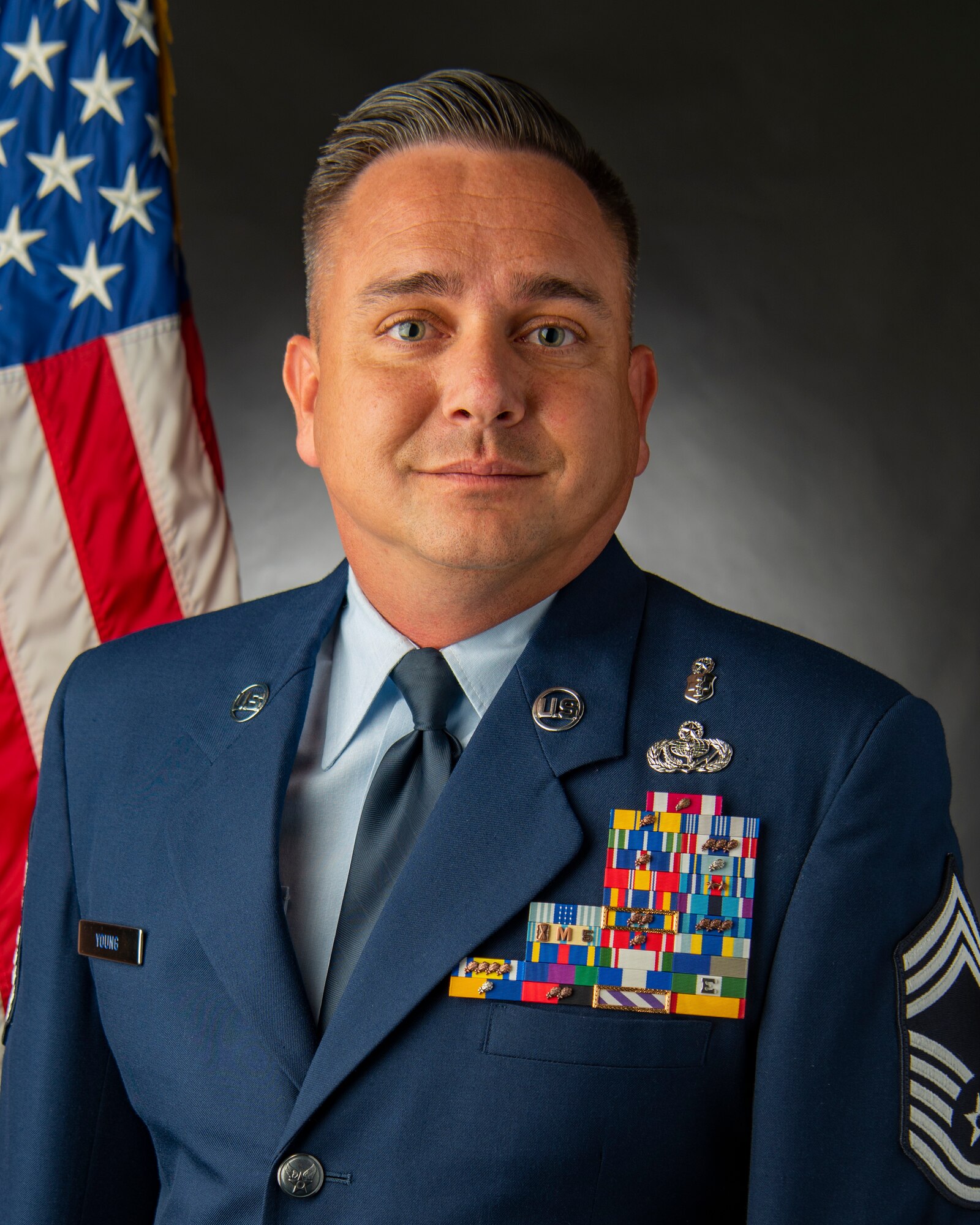 Official photo of Chief Master Sgt. Jason Young